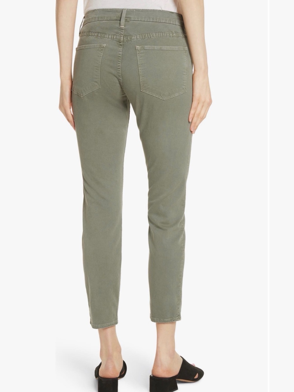 Frame Women’s Le High Ankle Skinny Jeans Olive - Size 27